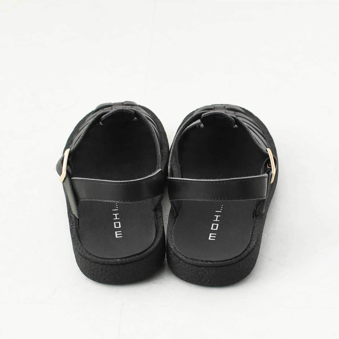 MOHI [モヒ]レザーグルカサンダル -ALL BLACK- [GU2-609-1bk] [2025SS]