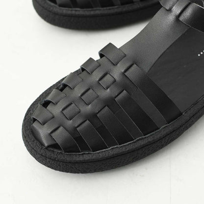 MOHI [モヒ]レザーグルカサンダル -ALL BLACK- [GU2-609-1bk] [2025SS]