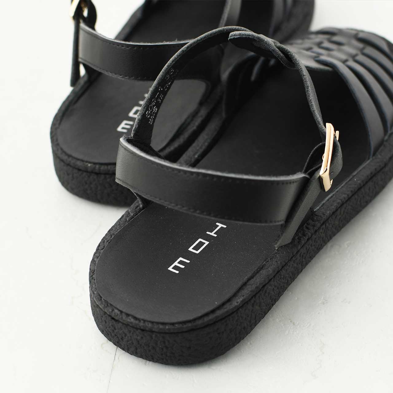 MOHI [モヒ]レザーグルカサンダル -ALL BLACK- [GU2-609-1bk] [2025SS]