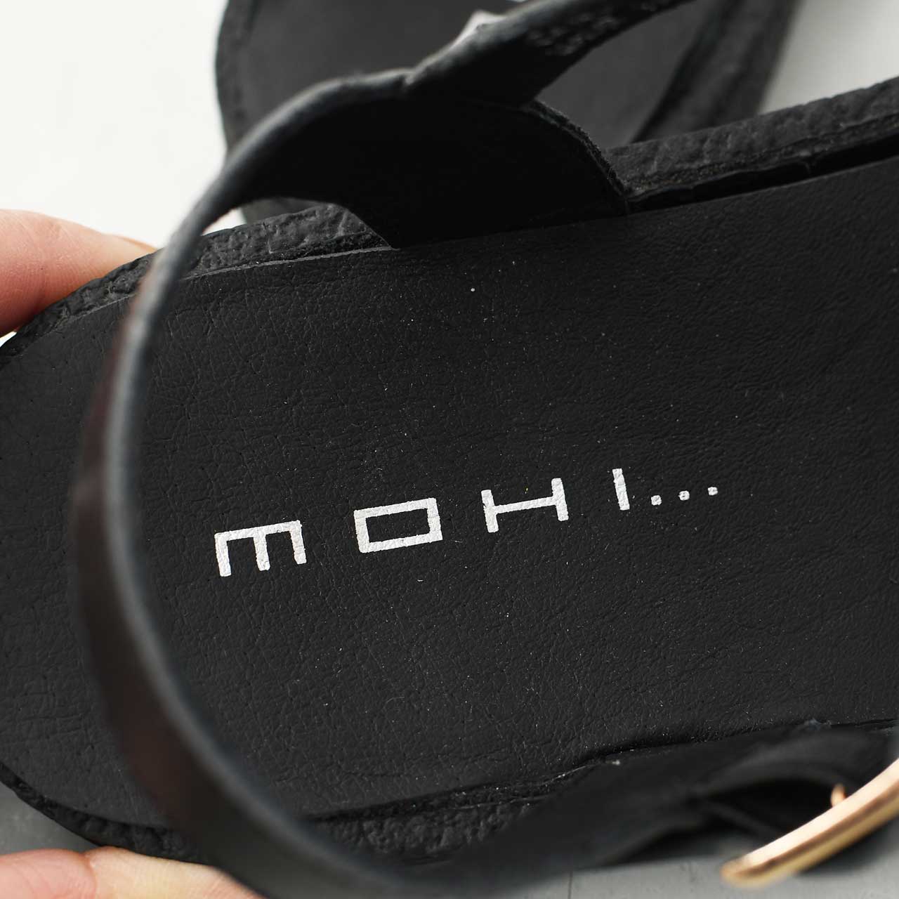 MOHI [モヒ]レザーグルカサンダル -ALL BLACK- [GU2-609-1bk] [2025SS]