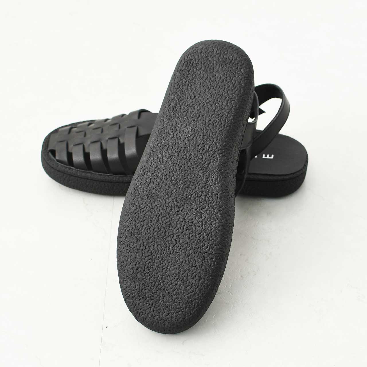 MOHI [モヒ]レザーグルカサンダル -ALL BLACK- [GU2-609-1bk] [2025SS]