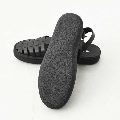 MOHI [モヒ]レザーグルカサンダル -ALL BLACK- [GU2-609-1bk] [2025SS]