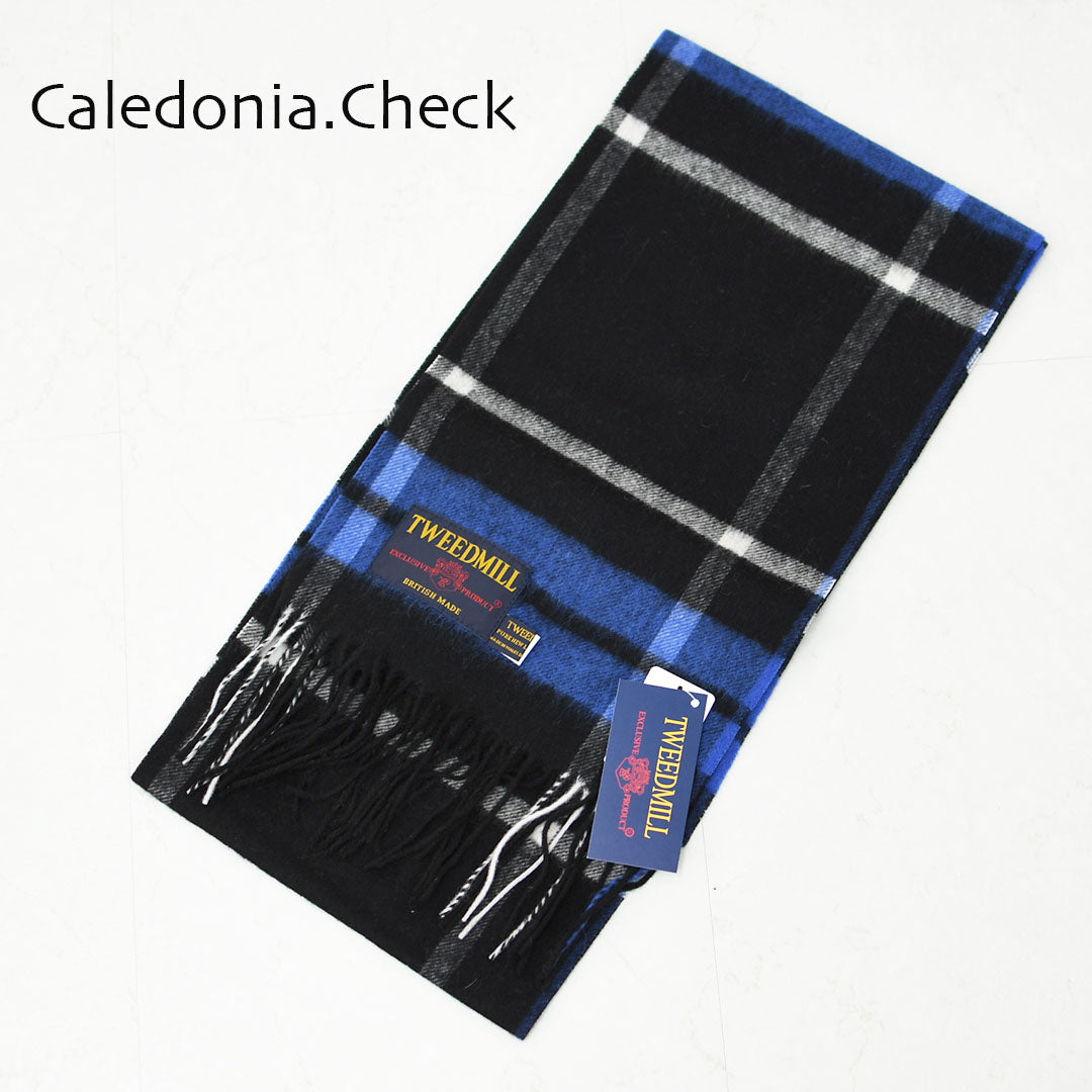 TWEED MILL [ツイードミル] Lumbswool Scarf  [25-190-t] ラムウール スカーフ・チェック柄・ストール・マフラー・LADY'S [2025AW]
