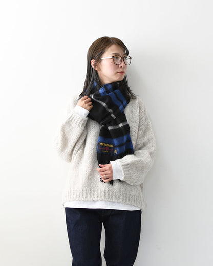 TWEED MILL [ツイードミル] Lumbswool Scarf  [25-190-t] ラムウール スカーフ・チェック柄・ストール・マフラー・LADY'S [2025AW]