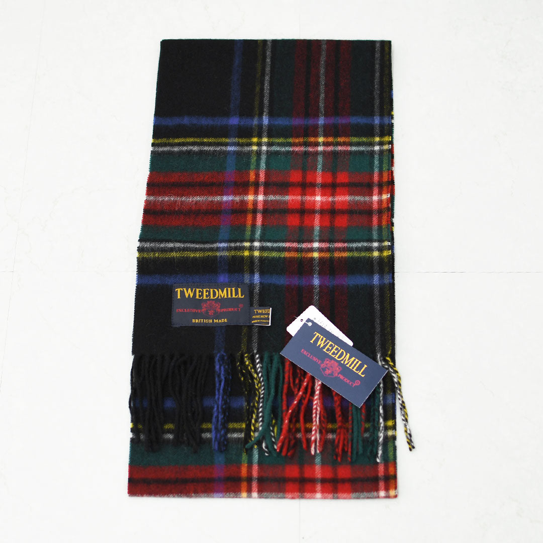 TWEED MILL [ツイードミル] Lumbswool Scarf  [25-190-t] ラムウール スカーフ・チェック柄・ストール・マフラー・LADY'S [2025AW]