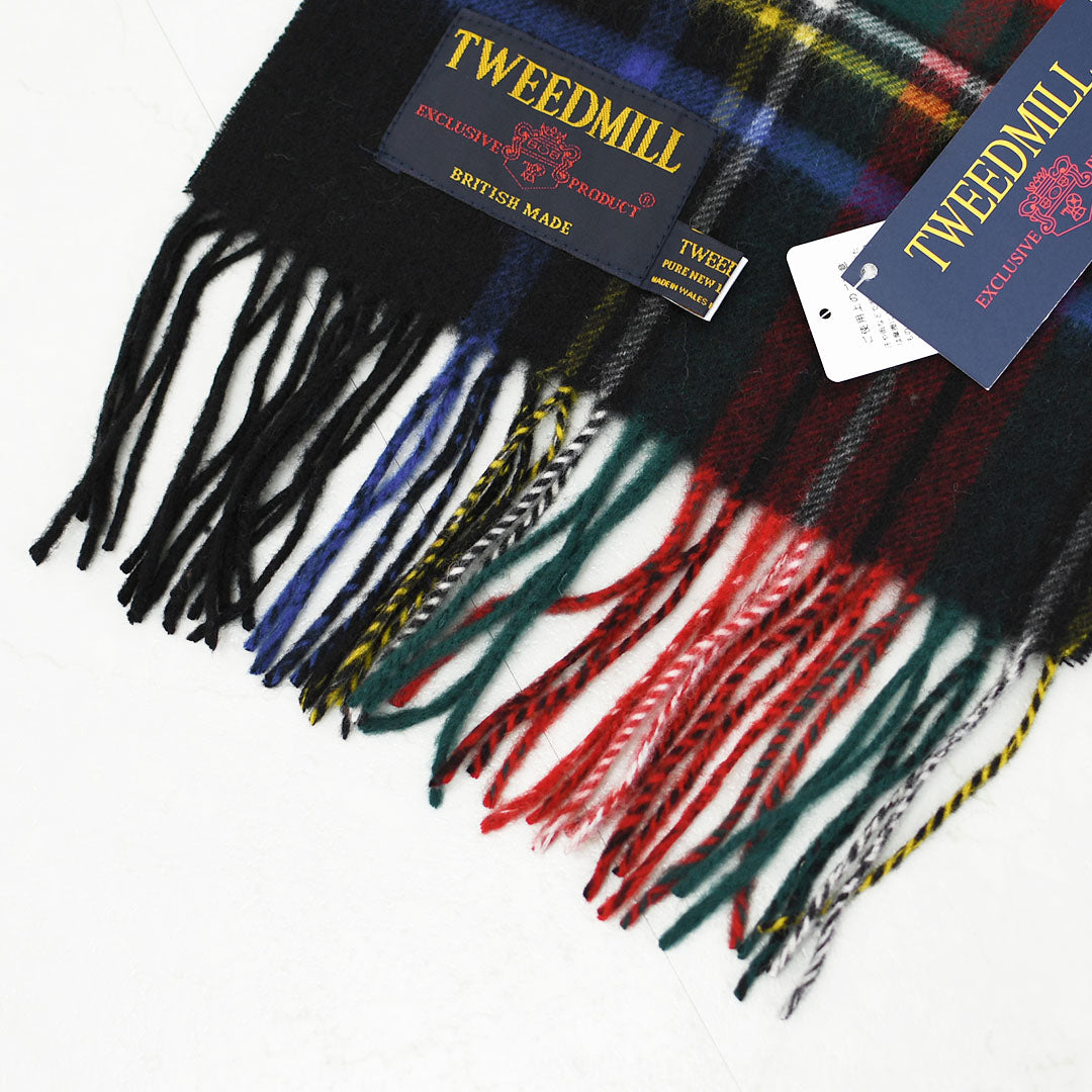 TWEED MILL [ツイードミル] Lumbswool Scarf  [25-190-t] ラムウール スカーフ・チェック柄・ストール・マフラー・LADY'S [2025AW]