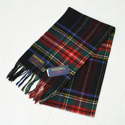 TWEED MILL [ツイードミル] Lumbswool Scarf  [25-190-t] ラムウール スカーフ・チェック柄・ストール・マフラー・LADY'S [2025AW]