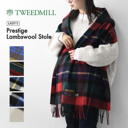 TWEED MILL [ツイードミル] Prestige Lambswool Stole [48-190-wp] プレスティージ ラムウール ストール・チェック柄・ストール・マフラー・大判・LADY'S [2025AW]