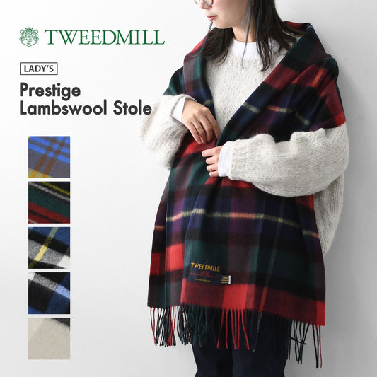 TWEED MILL [ツイードミル] Prestige Lambswool Stole [48-190-wp] プレスティージ ラムウール ストール・チェック柄・ストール・マフラー・大判・LADY'S [2025AW]