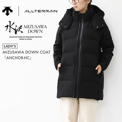 DESCENTE ALLTERRAIN [デサントオルテライン] MIZUSAWA DOWN COAT 「ANCHOR-HC」 [DU5FDJM3L] 水沢ダウン “アンカーハーフコート”・ダウンジャケット・LADY'S [2025AW]