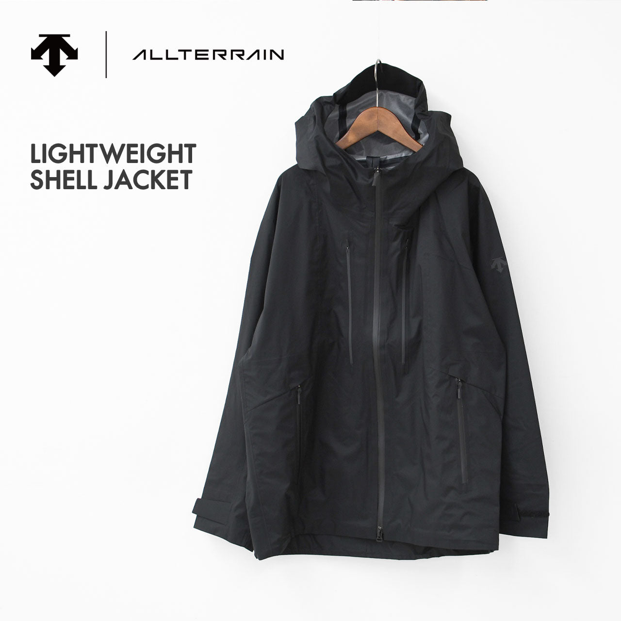 DESCENTE ALLTERRAIN [デサントオルテライン] LIGHTWEIGHT SHELL JACKET [DU5SWBA3M] ライトウェイトシェルジャケット・ナイロンジャケット・耐水性・透湿性・はっ水・防風・軽量・MEN'S [2025SS]