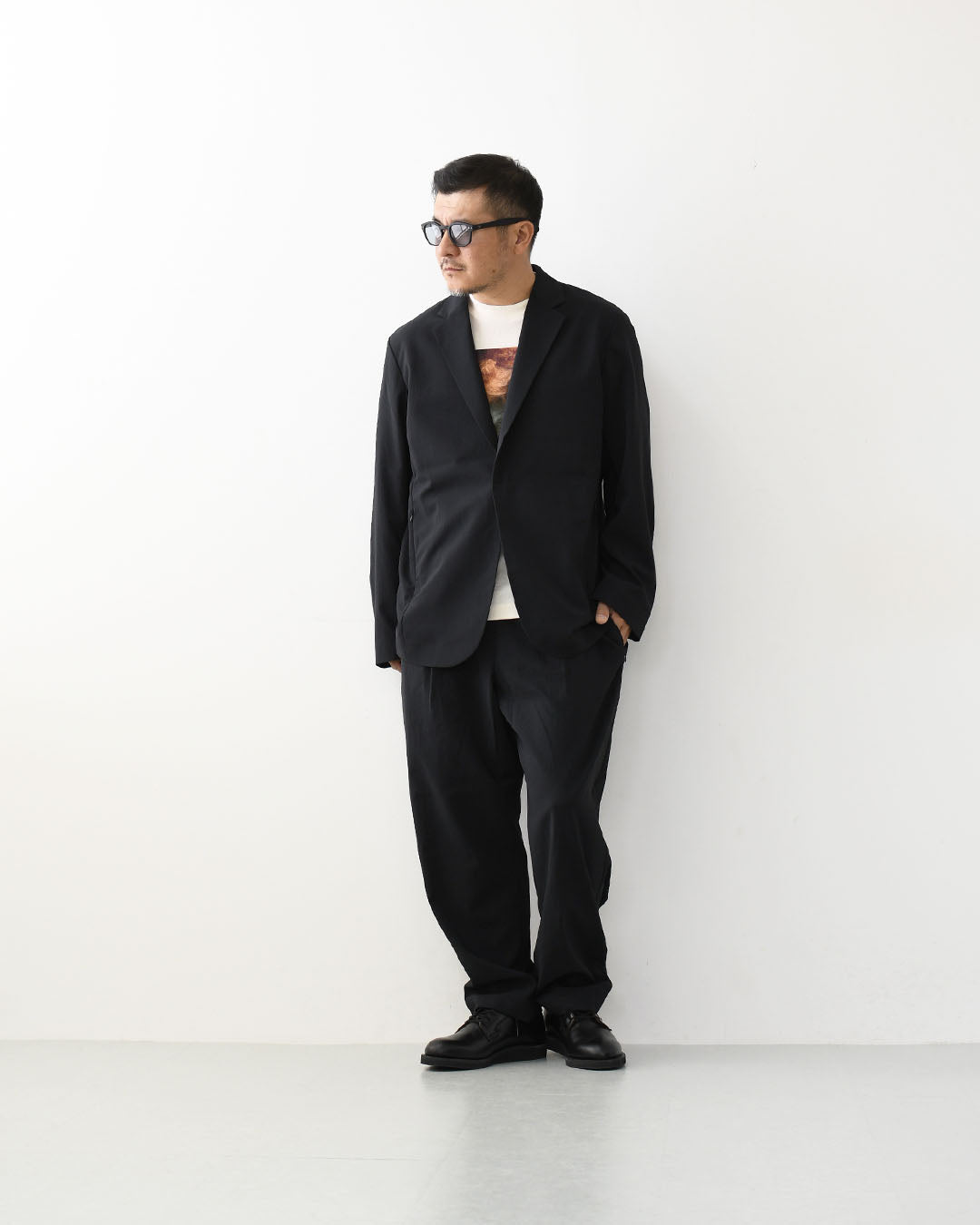 DESCENTE ALLTERRAIN [デサントオルテライン] TECH TAILORED JACKE [DU6SJKI2M] テックテイラードジャケット・綺麗目・ストレッチ素材・スタイリッシュ・ビジネス仕様・MEN'S [2026SS]
