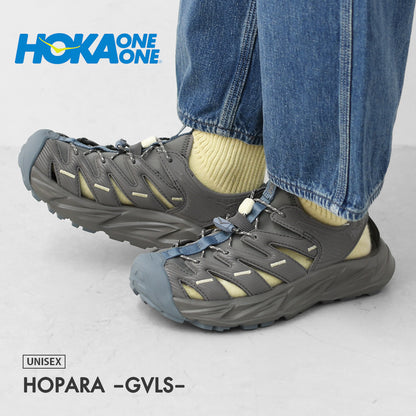 HOKA ONE ONE [ホカオネオネ] U HOPARA GVLS [1123112-gvls] ホパラ(ユニセックス)・サンダル・スポーツサンダル・マウンテンサンダル・アウトドア・軽量・MEN'S / LADY'S [2026SS]