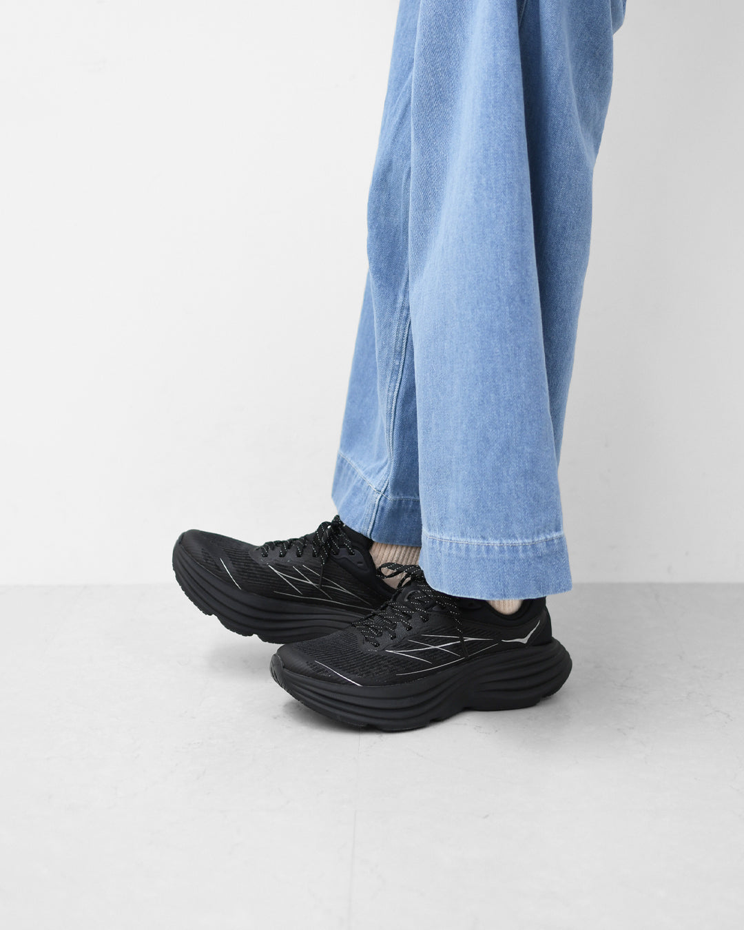 HOKA ONE ONE [ホカオネオネ] U BONDI 8 TS CAGED [1155391-bksv] ボンダイ 8 TS/BKSV・ ケージド・タウンシューズ・ロードランニング・ クイックレース・厚底・クッション性・MEN'S / LADY'S  [2026SS]