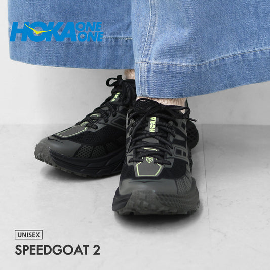 HOKA ONE ONE [ホカオネオネ] U SPEEDGOAT 2  [1162710-bhlt] スピードゴート２/BHLT・ タウンシューズ・ロードランニング・ クイックレース・厚底・クッション性・MEN'S / LADY'S  [2026SS]