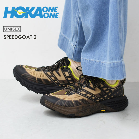 HOKA ONE ONE [ホカオネオネ] U SPEEDGOAT 2  [1162710-dcbk] スピードゴート２/DCBK・ タウンシューズ・ロードランニング・ クイックレース・厚底・クッション性・MEN'S / LADY'S  [2026SS]