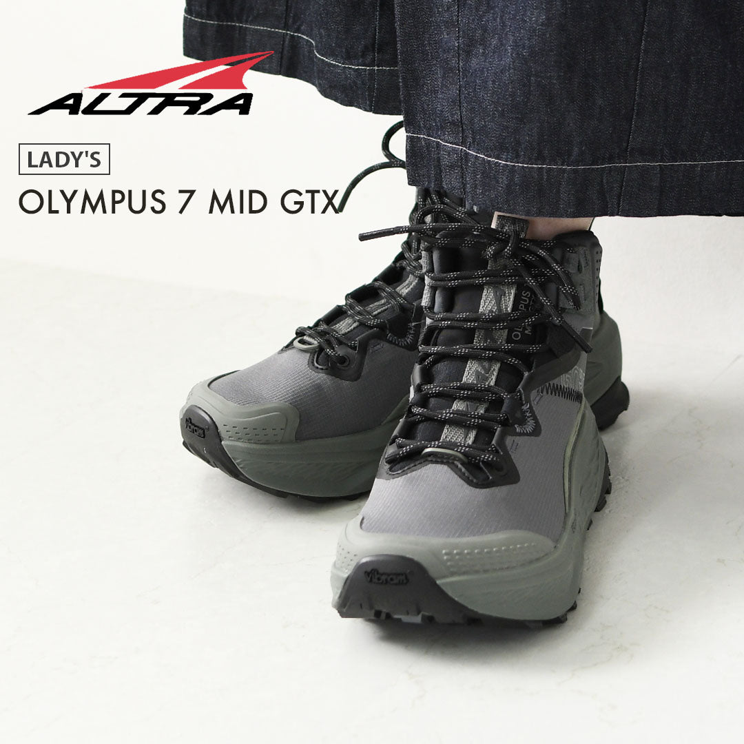 ALTRA [アルトラ] OLYMPUS 7 MID GTX W [AL0A85TJ] オリンパス 7 ミッド GTX・防水性・撥水性・透湿性・クロスカントリー・ロードランニング・トレイルラン・ハイキング・ファストパッキング・トレイルレーシングシューズ・LADY'S [2026AW]