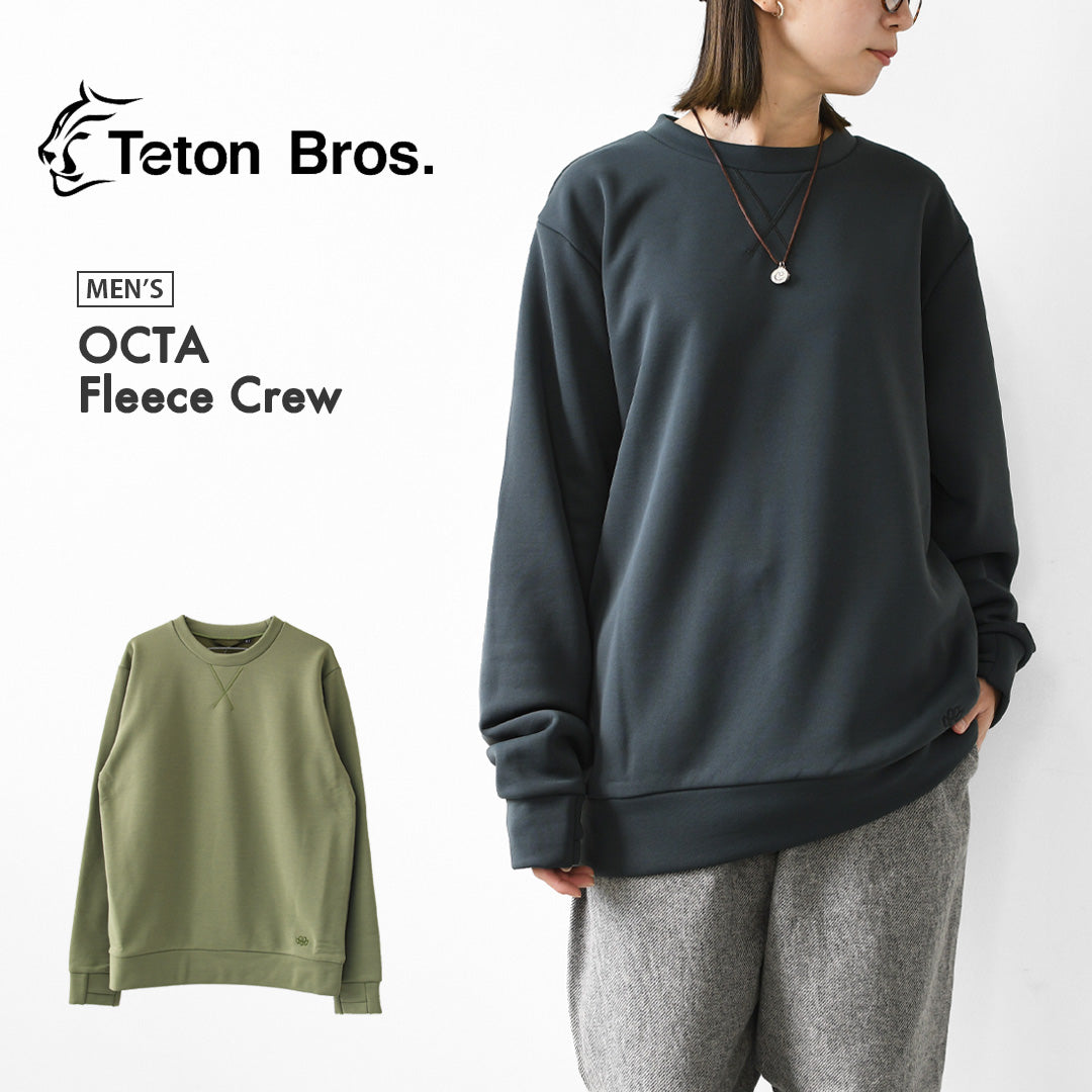 TETON BROS.  [ティートンブロス] OCTA Fleece Crew [tb263-590] オクタ フリース クルー・軽量・保温性 ・通気性・速乾性 ・ストレッチ・MEN'S [2026AW]