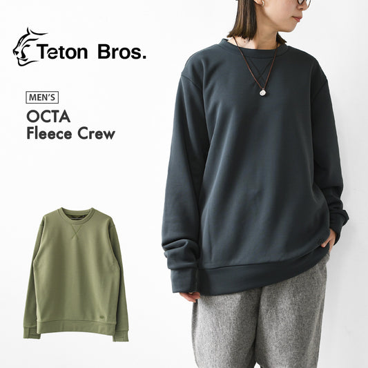 TETON BROS.  [ティートンブロス] OCTA Fleece Crew [tb263-590] オクタ フリース クルー・軽量・保温性 ・通気性・速乾性 ・ストレッチ・MEN'S [2026AW]