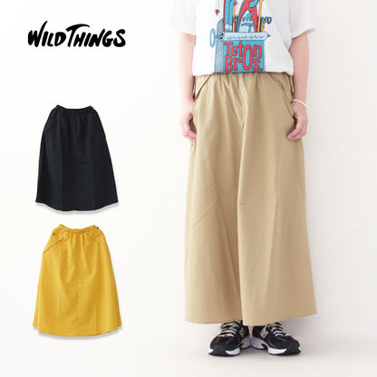 WILD THINGS[ワイルドシングス] FLARE SKIRT [WTL24007AD] フレアスカート[2024SS]