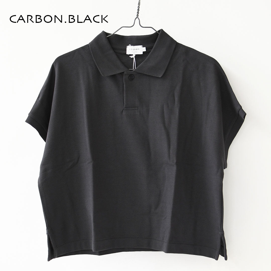 Handvaerk [ハンドバーク] PIQUE DOLMAN SLEEVE POLO SHIRT[1108] ピケドルマンスリーブポロシャツ・半袖ポロシャツ・襟付きトップス・ピケ素材・ゆったりシルエット・無地・LADY'S [2026SS]
