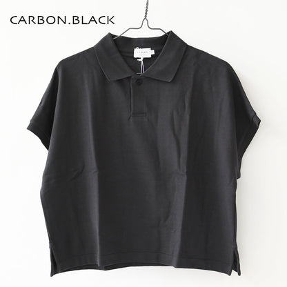Handvaerk [ハンドバーク] PIQUE DOLMAN SLEEVE POLO SHIRT[1108] ピケドルマンスリーブポロシャツ・半袖ポロシャツ・襟付きトップス・ピケ素材・ゆったりシルエット・無地・LADY'S [2026SS]