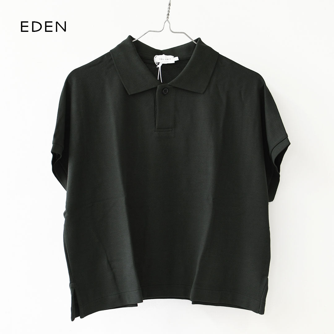 Handvaerk [ハンドバーク] PIQUE DOLMAN SLEEVE POLO SHIRT[1108] ピケドルマンスリーブポロシャツ・半袖ポロシャツ・襟付きトップス・ピケ素材・ゆったりシルエット・無地・LADY'S [2026SS]