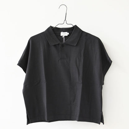 Handvaerk [ハンドバーク] PIQUE DOLMAN SLEEVE POLO SHIRT[1108] ピケドルマンスリーブポロシャツ・半袖ポロシャツ・襟付きトップス・ピケ素材・ゆったりシルエット・無地・LADY'S [2026SS]