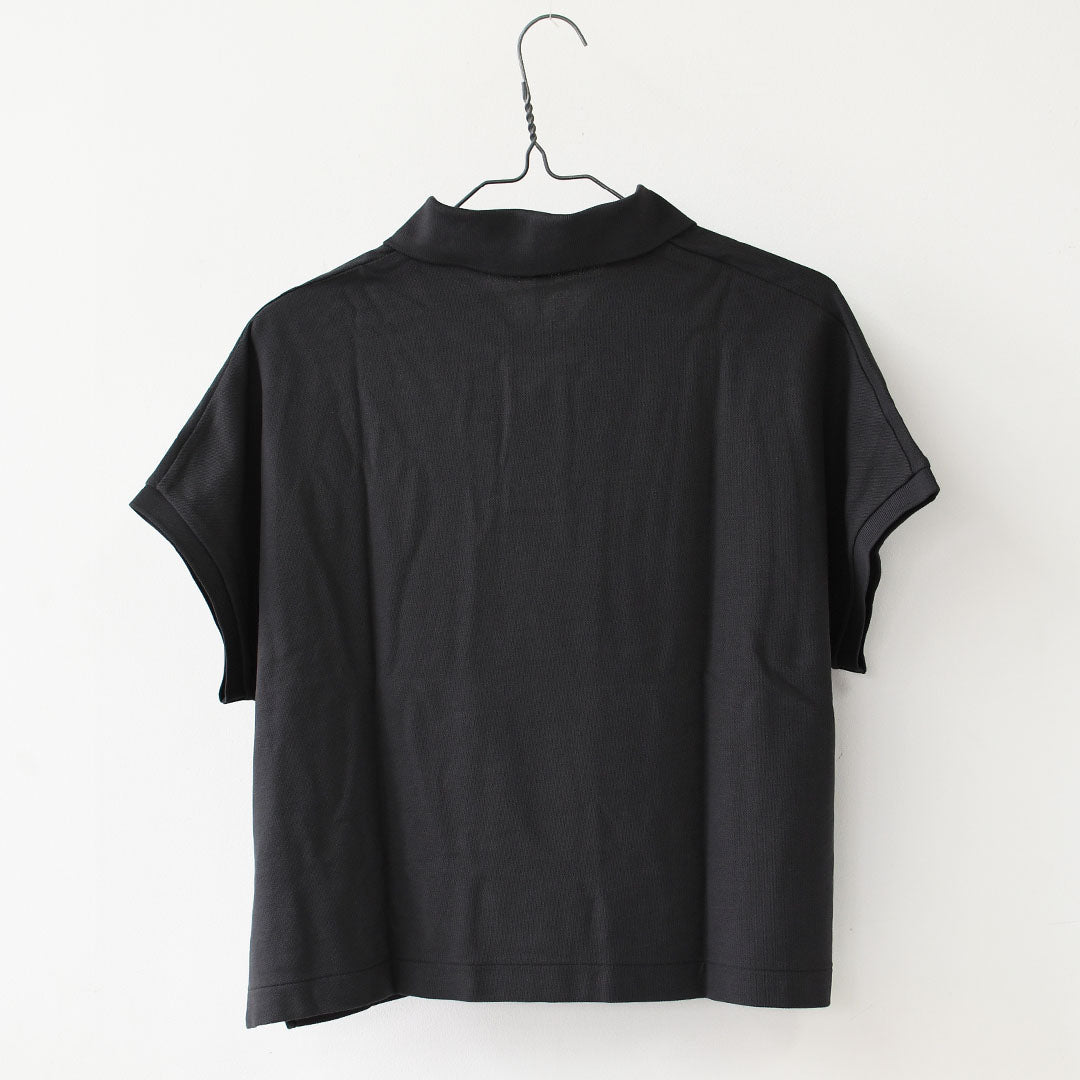 Handvaerk [ハンドバーク] PIQUE DOLMAN SLEEVE POLO SHIRT[1108] ピケドルマンスリーブポロシャツ・半袖ポロシャツ・襟付きトップス・ピケ素材・ゆったりシルエット・無地・LADY'S [2026SS]