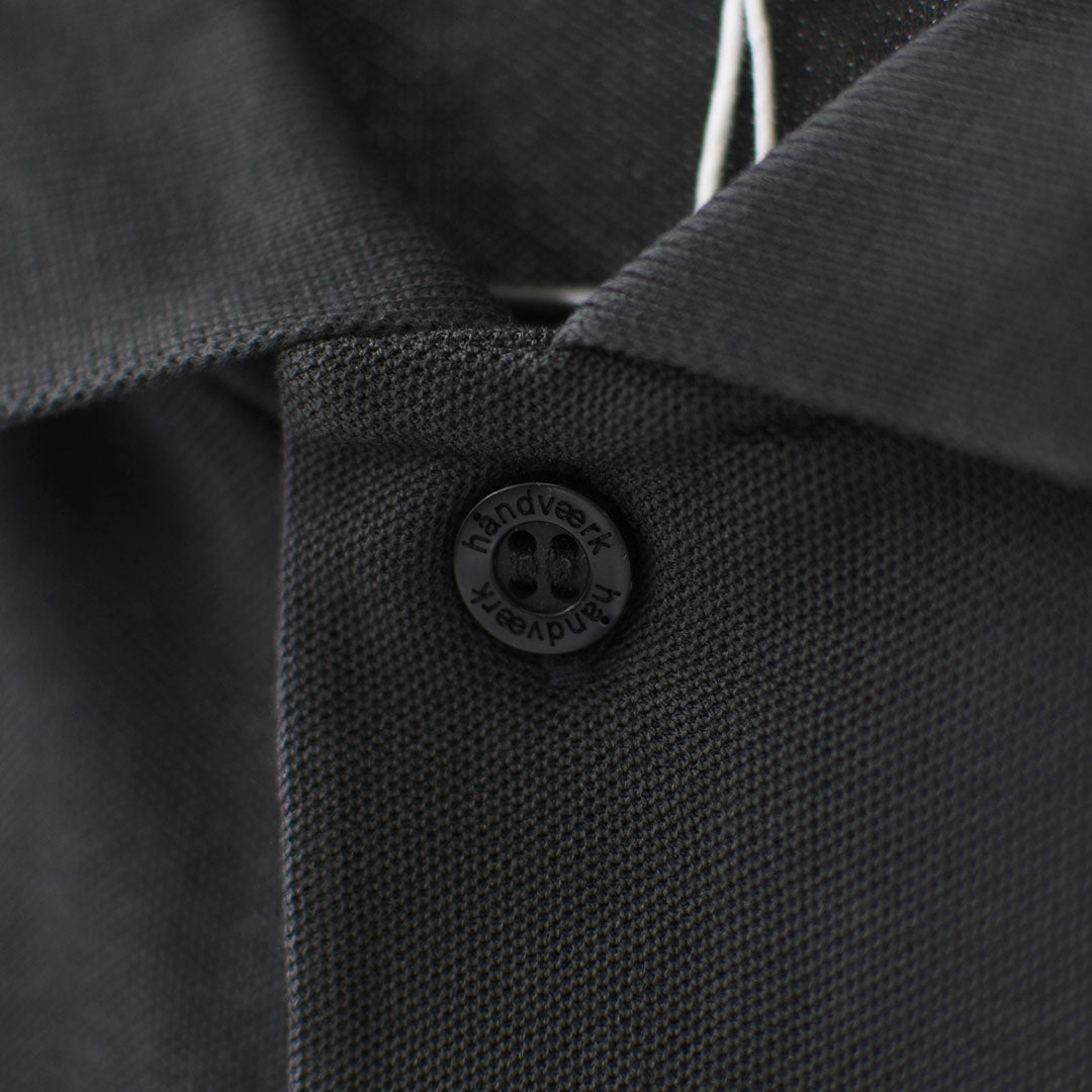 Handvaerk [ハンドバーク] PIQUE DOLMAN SLEEVE POLO SHIRT[1108] ピケドルマンスリーブポロシャツ・半袖ポロシャツ・襟付きトップス・ピケ素材・ゆったりシルエット・無地・LADY'S [2026SS]