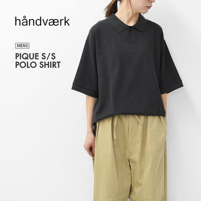 Handvaerk [ハンドバーク] PIQUE S/S POLO SHIRT [1508] ピケショートスリーブポロシャツ・MEN'S [2025SS]