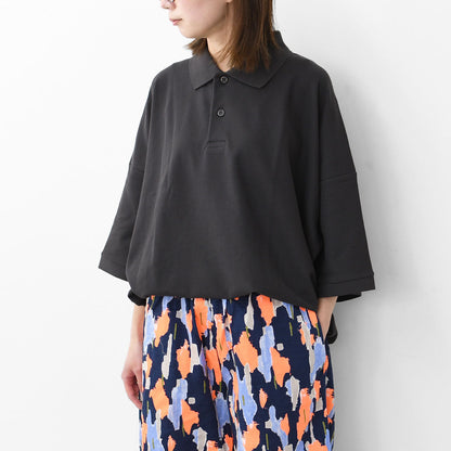 Handvaerk [ハンドバーク] PIQUE S/S TAPERED BIG POLO SHIRT [1509] ピケショートスリーブテーパードビッグポロシャツ・MEN'S [2025SS]