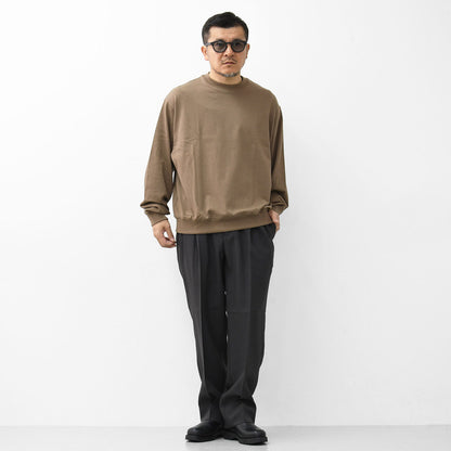 Handvaerk [ハンドバーク] COTTON CREW NECK L/S T-SHIRT [3505] コットン クルーネック長袖Tシャツ・MEN'S [2025SS]