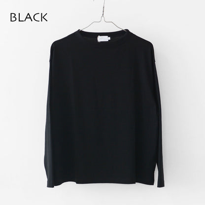 Handvaerk [ハンドバーク] W 60/2 BOTTLE NECK L/S T-SHIRT [6116] 60/2 ボトルネックロングスーブTシャツ [2025AW]