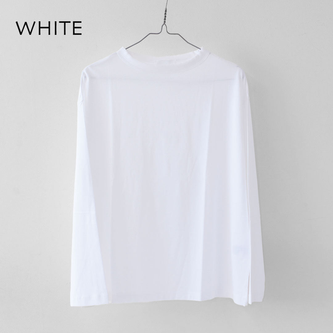 Handvaerk [ハンドバーク] W 60/2 BOTTLE NECK L/S T-SHIRT [6116] 60/2 ボトルネックロングスーブTシャツ [2025AW]