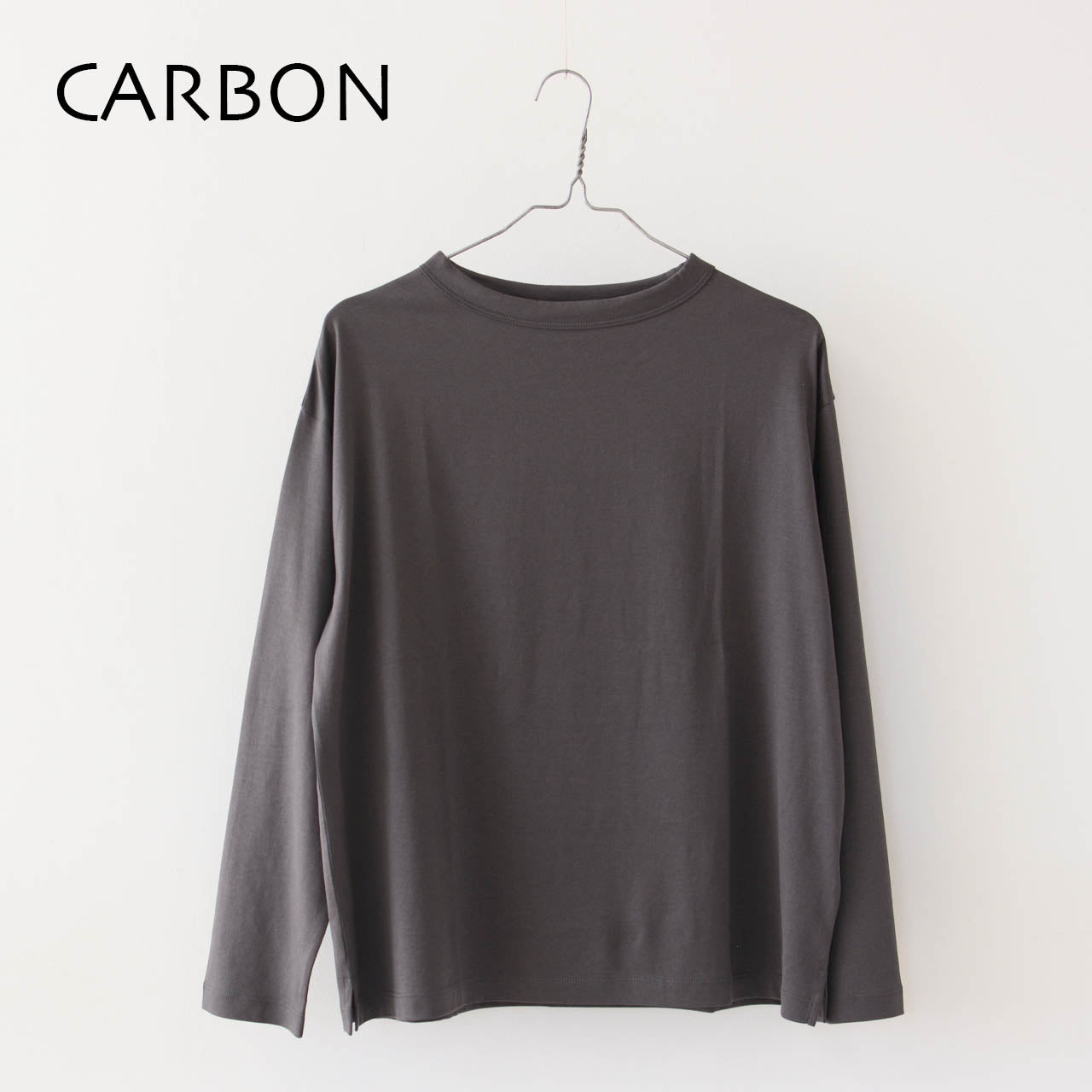 Handvaerk [ハンドバーク] W 60/2 BOTTLE NECK L/S T-SHIRT [6116] 60/2 ボトルネックロングスーブTシャツ [2024AW]