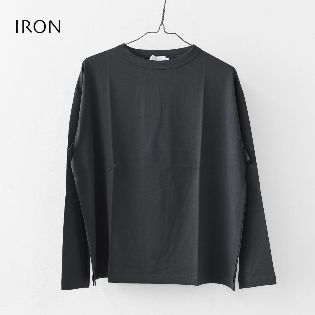 Handvaerk [ハンドバーク] W 60/2 BOTTLE NECK L/S T-SHIRT [6116] 60/2 ボトルネックロングスーブTシャツ [2025AW]