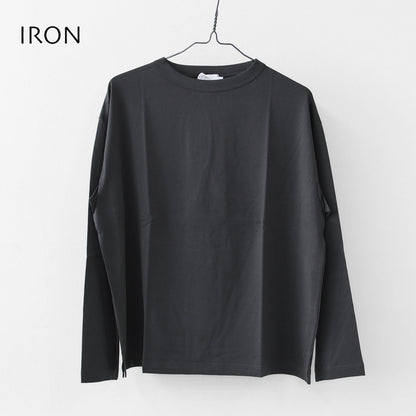 Handvaerk [ハンドバーク] W 60/2 BOTTLE NECK L/S T-SHIRT [6116] 60/2 ボトルネックロングスーブTシャツ [2025AW]