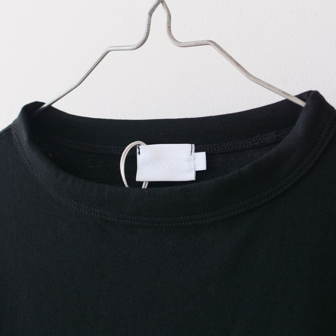 Handvaerk [ハンドバーク] W 60/2 BOTTLE NECK L/S T-SHIRT [6116] 60/2 ボトルネックロングスーブTシャツ [2025AW]