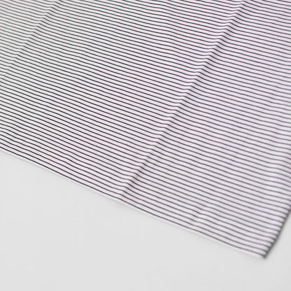 Handvaerk [ハンドバーク] W 60/2 BOTTLE NECK 3/4 SLEEVE T-SHIRT BORDER [6207] 60/2 ボトルネックTシャツ ボーダー [2025SS]