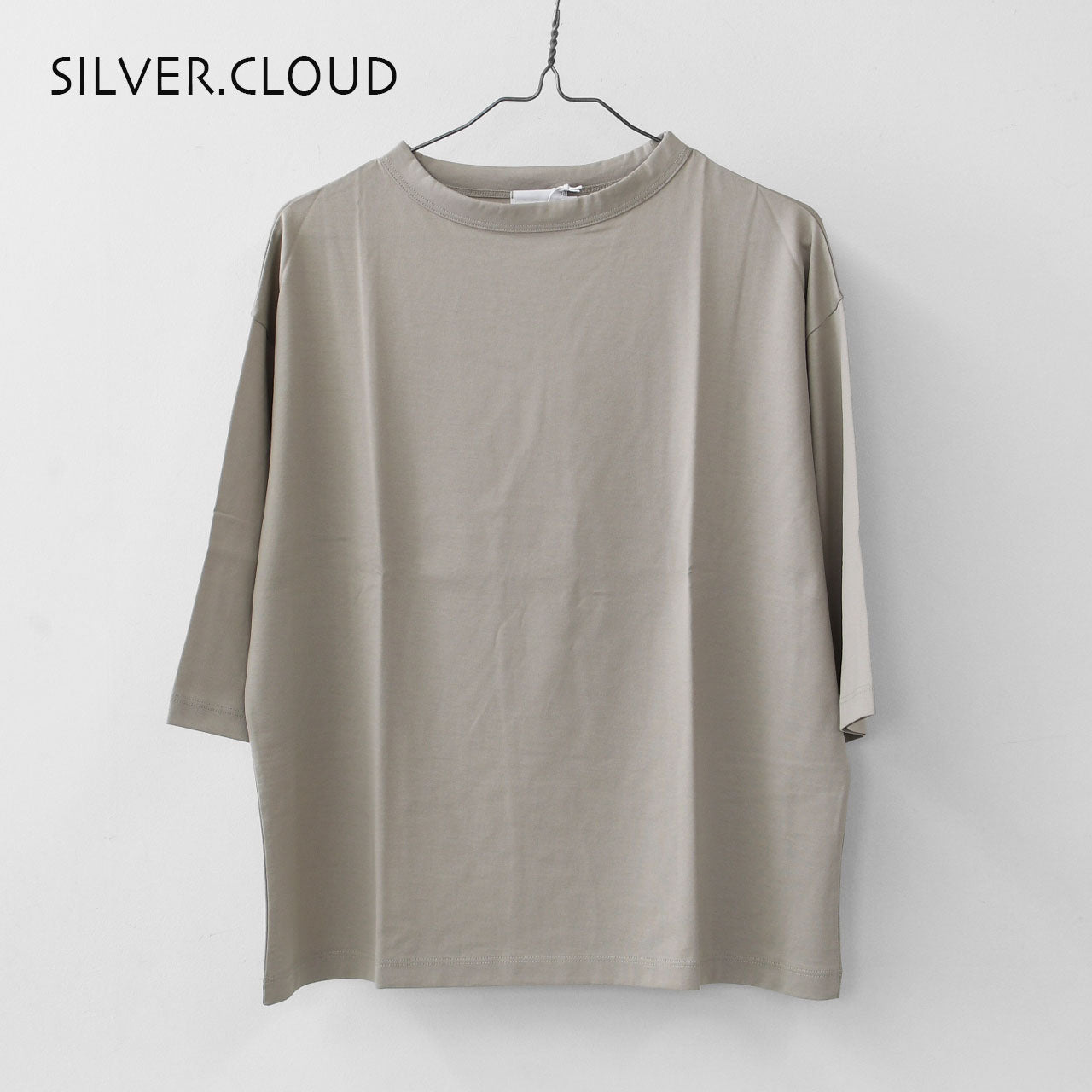 Handvaerk [ハンドバーク] W 60/2 BOTTLE NECK 3/4 SLEEVE T-SHIRT SOLID [6207] 60/2 ボトルネックTシャツ SOLID [2025SS]