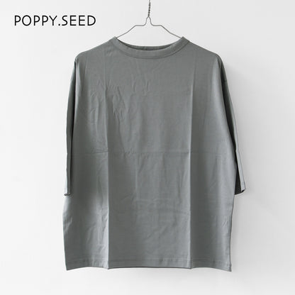 Handvaerk [ハンドバーク] W 60/2 BOTTLE NECK 3/4 SLEEVE T-SHIRT SOLID [6207] 60/2 ボトルネックTシャツ SOLID [2026SS]