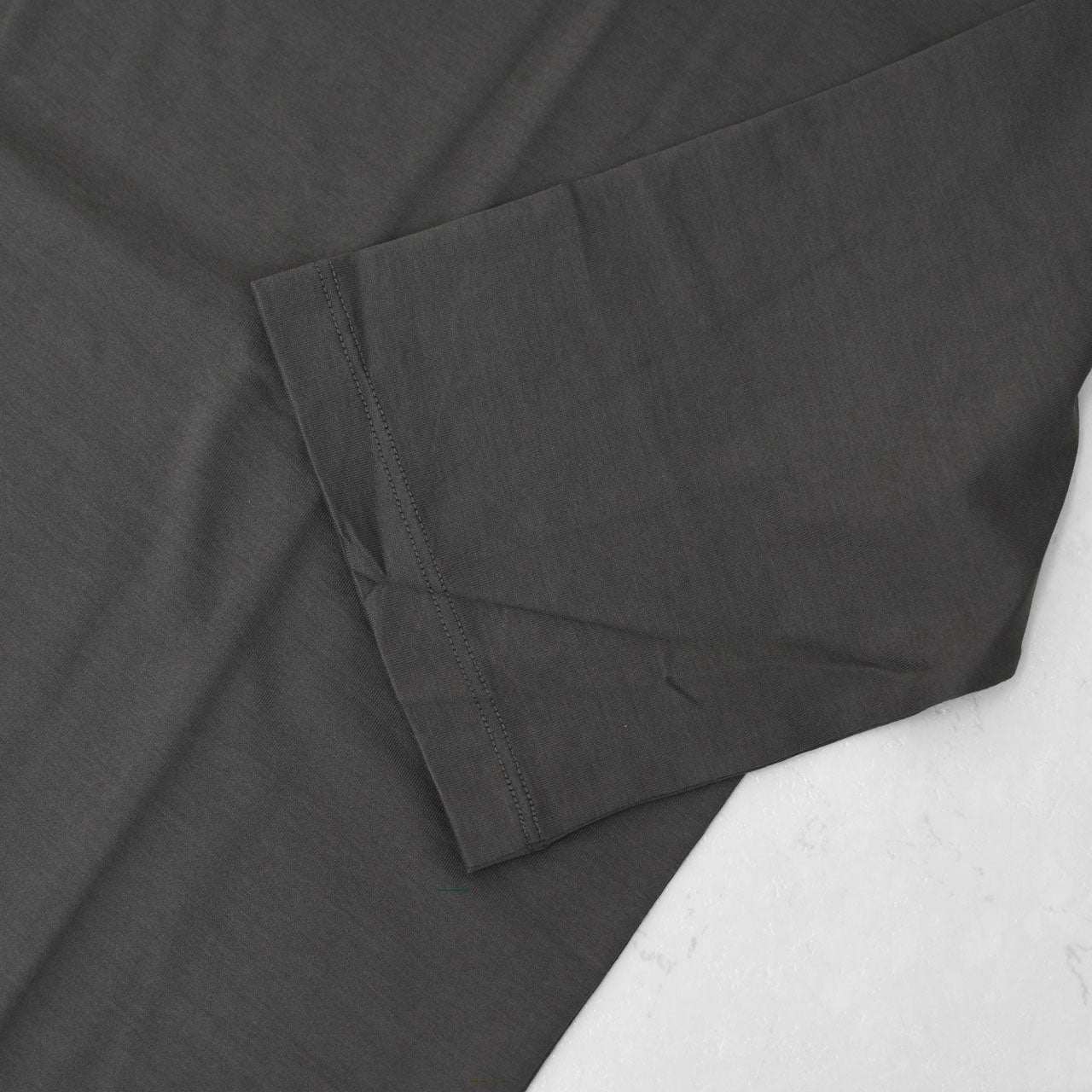 Handvaerk [ハンドバーク] W 60/2 BOTTLE NECK 3/4 SLEEVE T-SHIRT SOLID [6207] 60/2 ボトルネックTシャツ SOLID [2026SS]