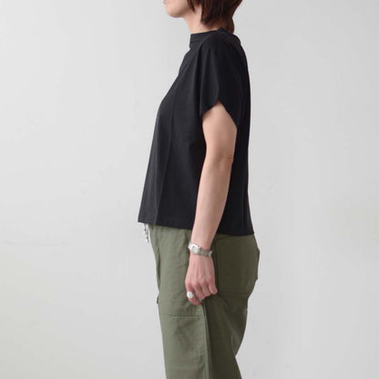 Handvaerk [ハンドバーク] W 60/2 CAP SLEEVE T-SHIRT SOLID [6223] 60/2 キャップスリーブTシャツ ソリッド[2025SS]