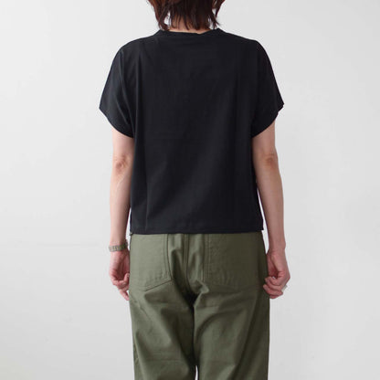 Handvaerk [ハンドバーク] W 60/2 CAP SLEEVE T-SHIRT SOLID [6223] 60/2 キャップスリーブTシャツ ソリッド[2025SS]