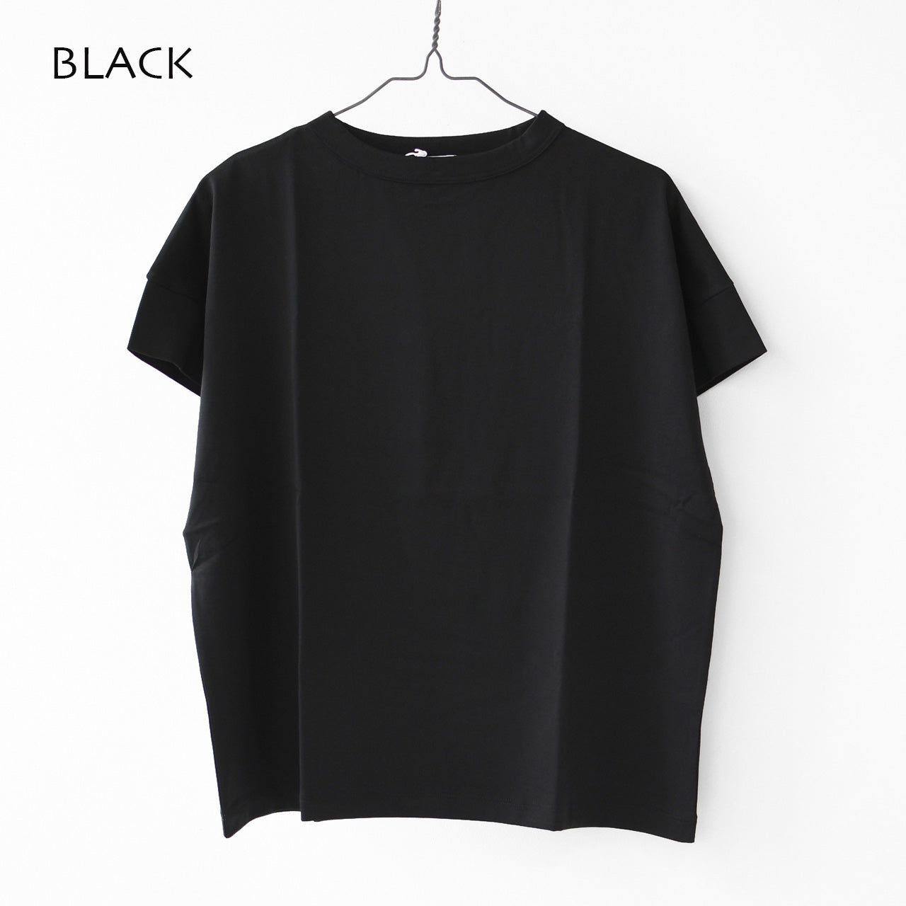 Handvaerk [ハンドバーク] W 60/2 BOTTLE NECK S/S T-SHIRT SOLID [6250] 60/2 ボトルネックTシャツ SOLID [2026SS]