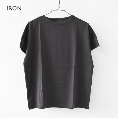 Handvaerk [ハンドバーク] W 60/2 BOTTLE NECK S/S T-SHIRT SOLID [6250] 60/2 ボトルネックTシャツ SOLID [2026SS]