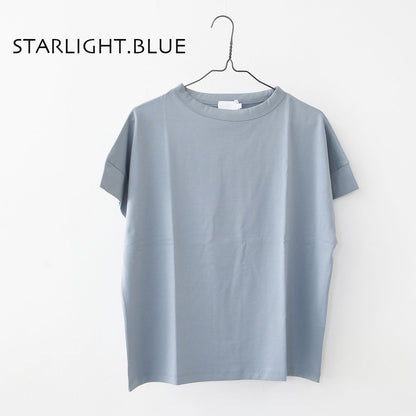 Handvaerk [ハンドバーク] W 60/2 BOTTLE NECK S/S T-SHIRT SOLID [6250] 60/2 ボトルネックTシャツ SOLID [2025SS]