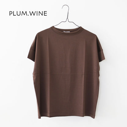 Handvaerk [ハンドバーク] W 60/2 BOTTLE NECK S/S T-SHIRT SOLID [6250] 60/2 ボトルネックTシャツ SOLID [2025SS]