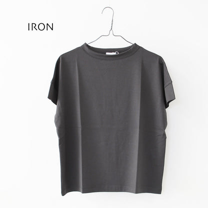 Handvaerk [ハンドバーク] W 60/2 BOTTLE NECK S/S T-SHIRT SOLID [6250] 60/2 ボトルネックTシャツ SOLID [2025SS]